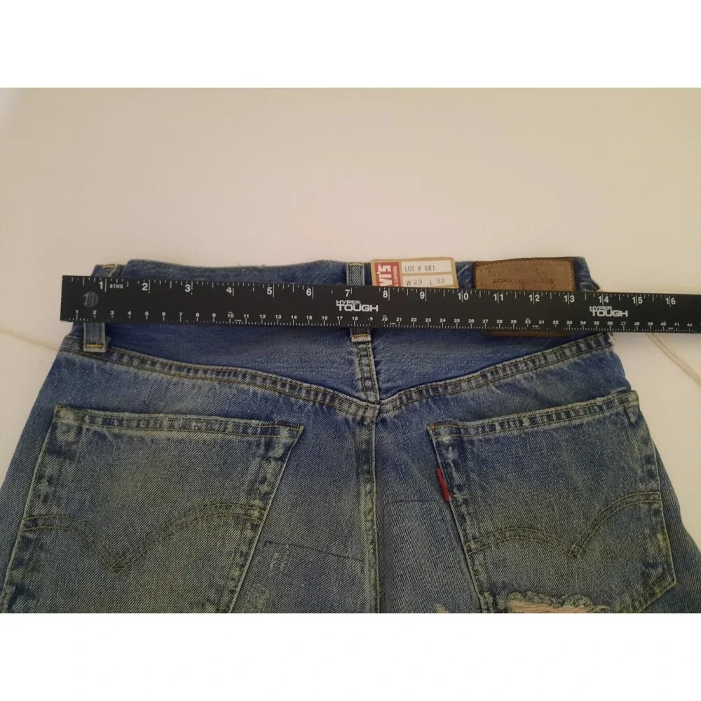 Levis Vintage Clothing LVC 501z XX 1954 28 32 Distressed Jeans New Selvedge Mens - Picture 5 of 15